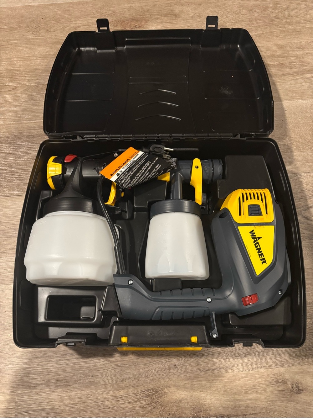 Wagner FLEXiO 2000 HVLP Paint Sprayer Kit w/ iSpray Detail Finish Case